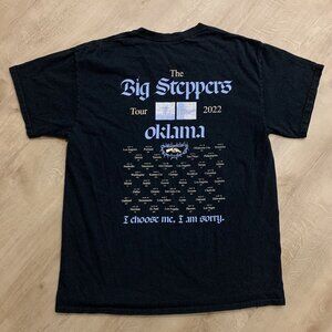 Kendrick Lamar Oklama Big Steppers Tour 2022 T-Shirt Rap Men's Medium M Black